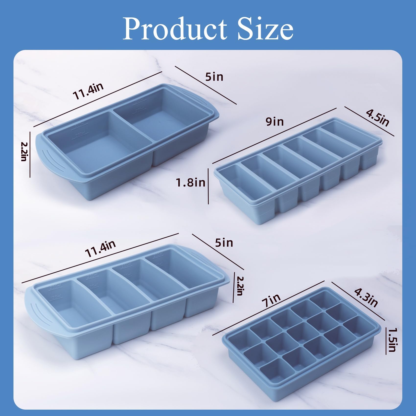 BECOKIT molde 1 taza azul para porciones completas y rápidas