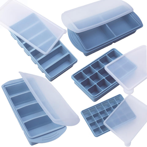 BECOKIT molde congelar 2 tazas azul: liberación fácil y porciones grandes