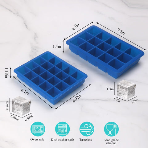 BECOKIT pack azul de dos moldes, solución versátil para porciones de comida