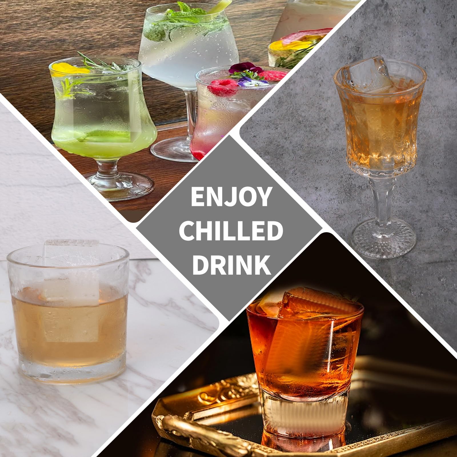 BECOKIT tamano-2-piezas-hielo-whisky-cocteles, ideal para enfriar con estilo.