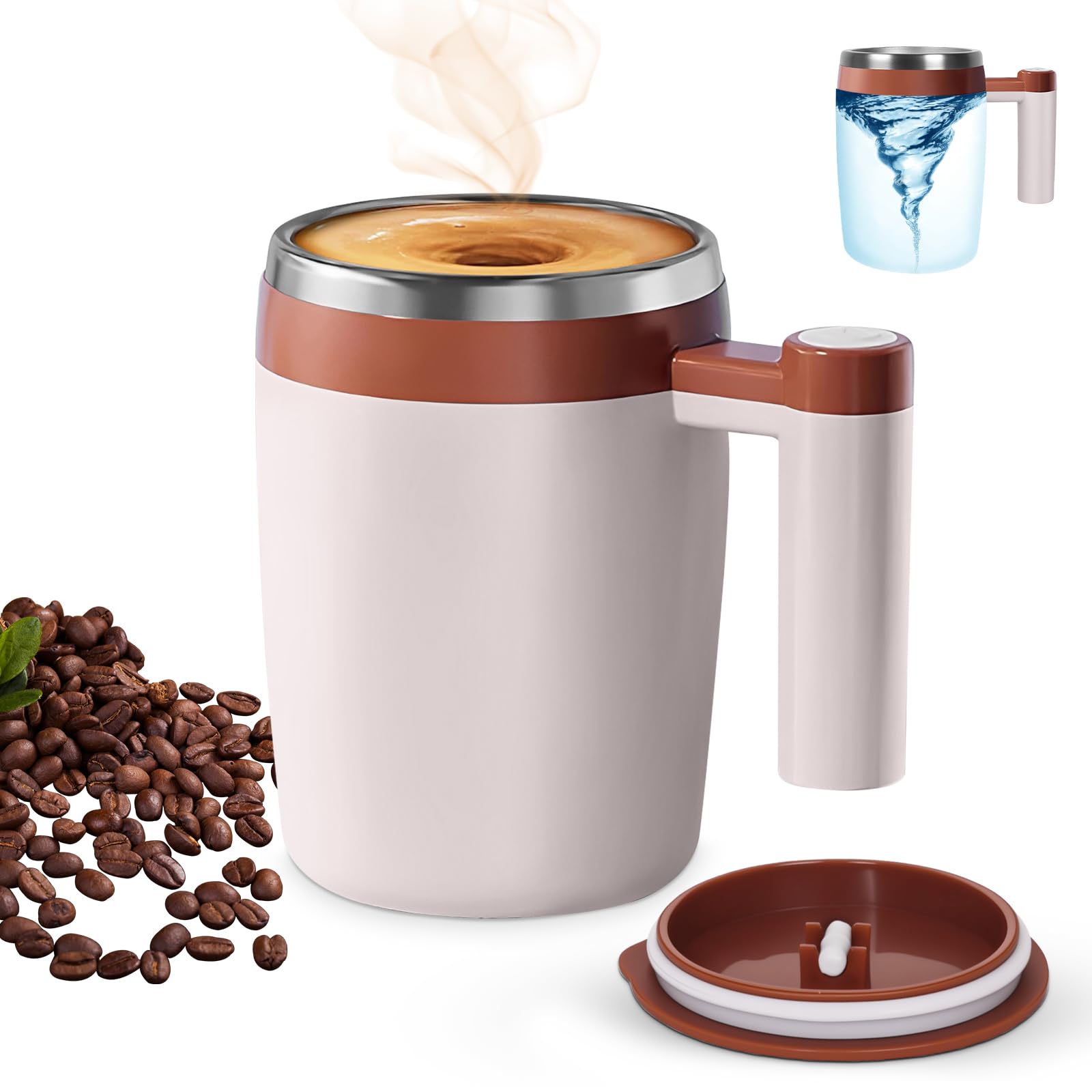 Taza BECOMFY con mezcla automática para un café suave y homogéneo