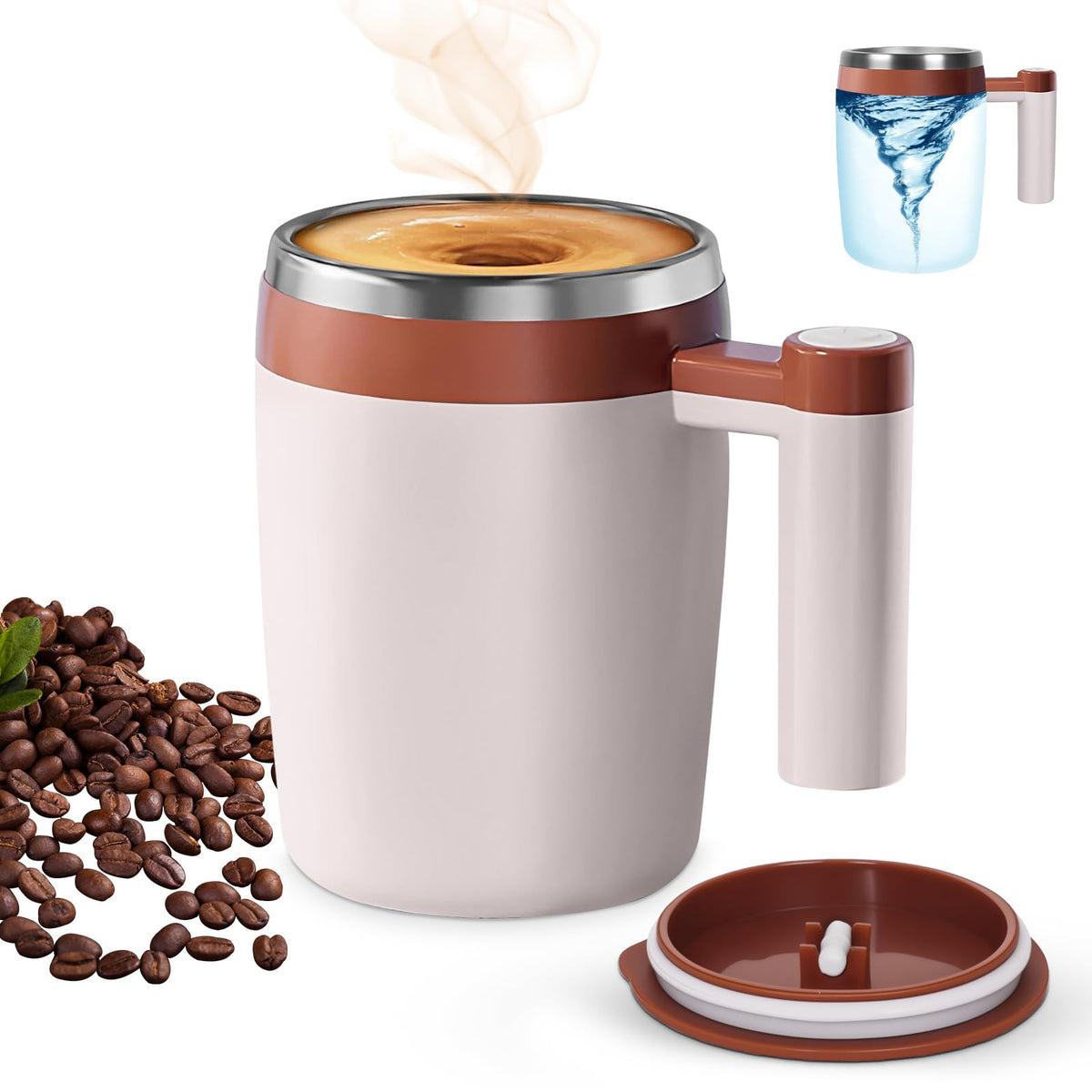 Taza BECOMFY con mezcla automática para un café suave y homogéneo