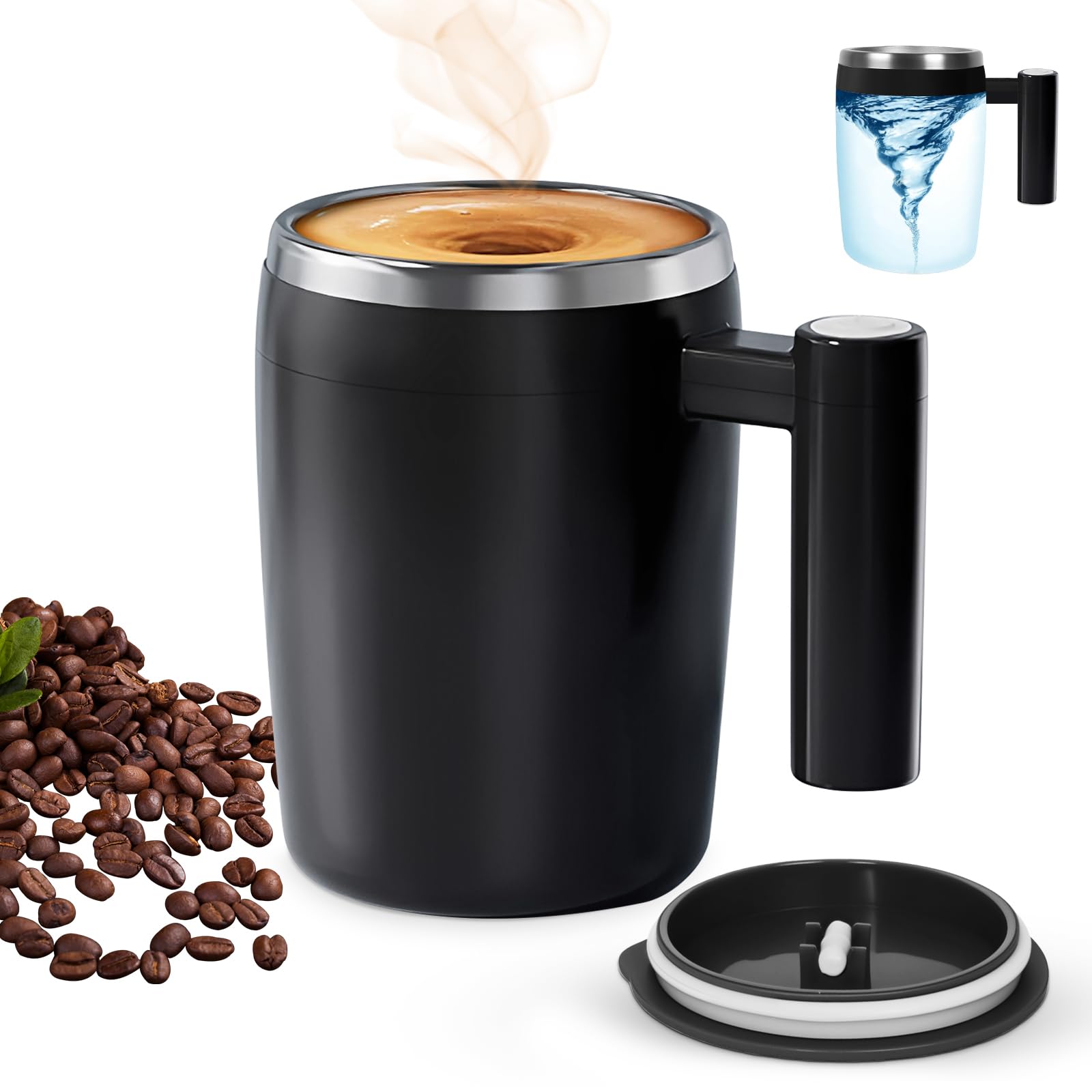 becomfy taza mezcla automática para café sin esfuerzo y sin grumos