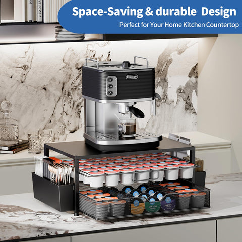 Becomrock Construcción de metal duradero, estabilidad para la cafetera.