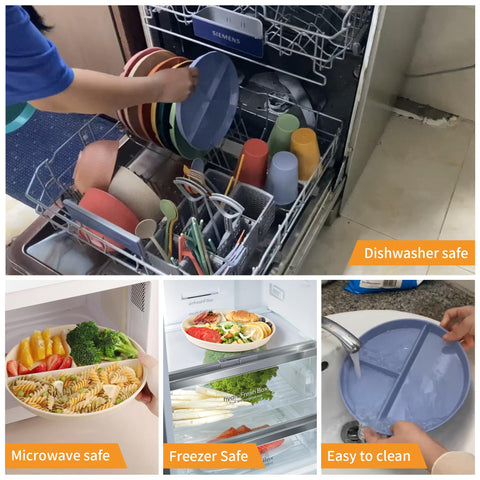 Plato becutlery duradero y ligero, ideal para uso diario y viajes.
