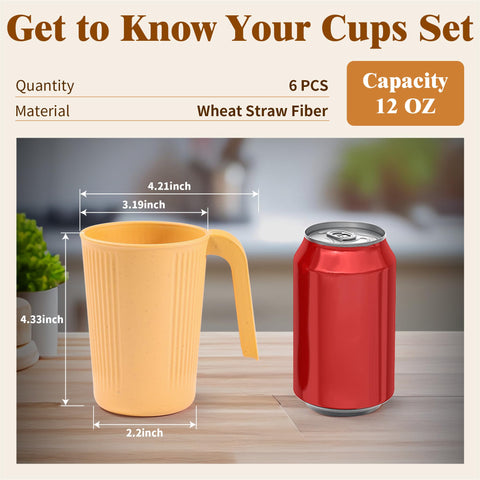 becutlery tazas apilables 12oz: ahorro de espacio en cocina y camping