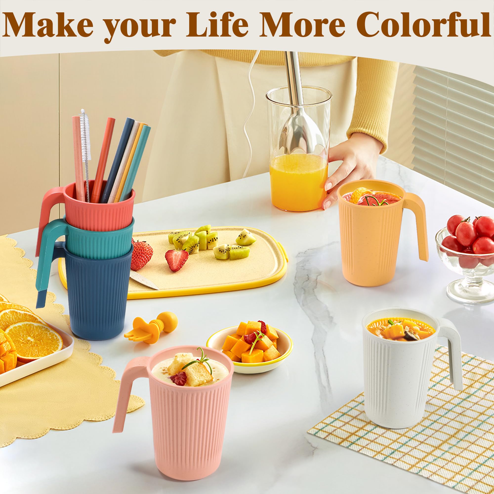 becutlery tazas colores vivos: estilo y funcionalidad en un solo juego