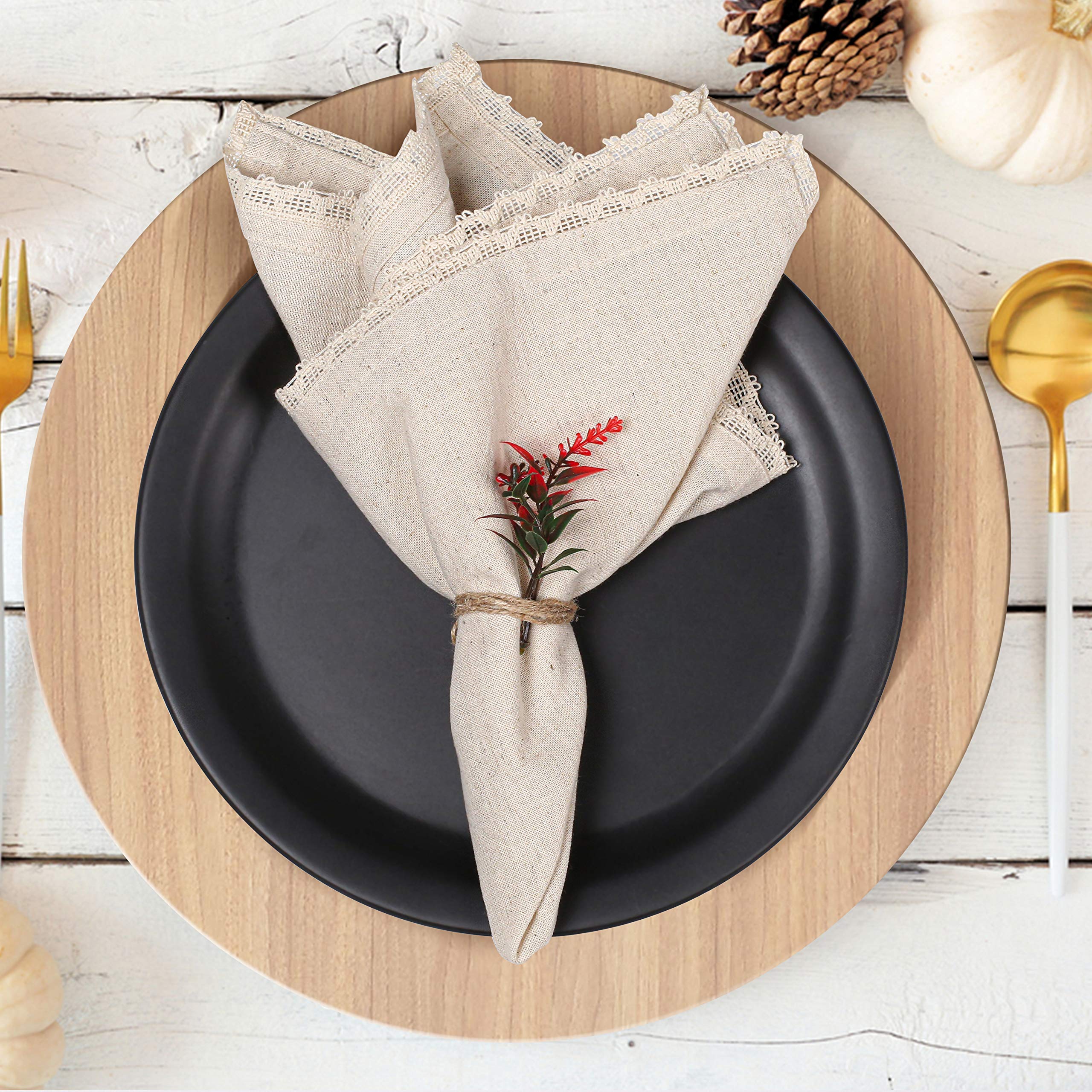 Ideales para bodas y banquetes para realzar la presentación de la mesa.