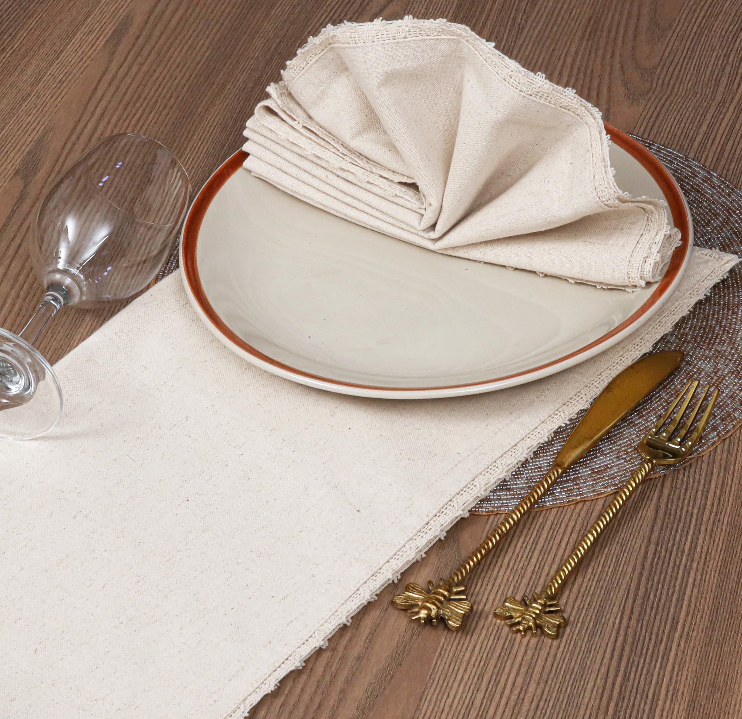Paquete de 12 servilletas Bedding Craft para bodas y eventos.