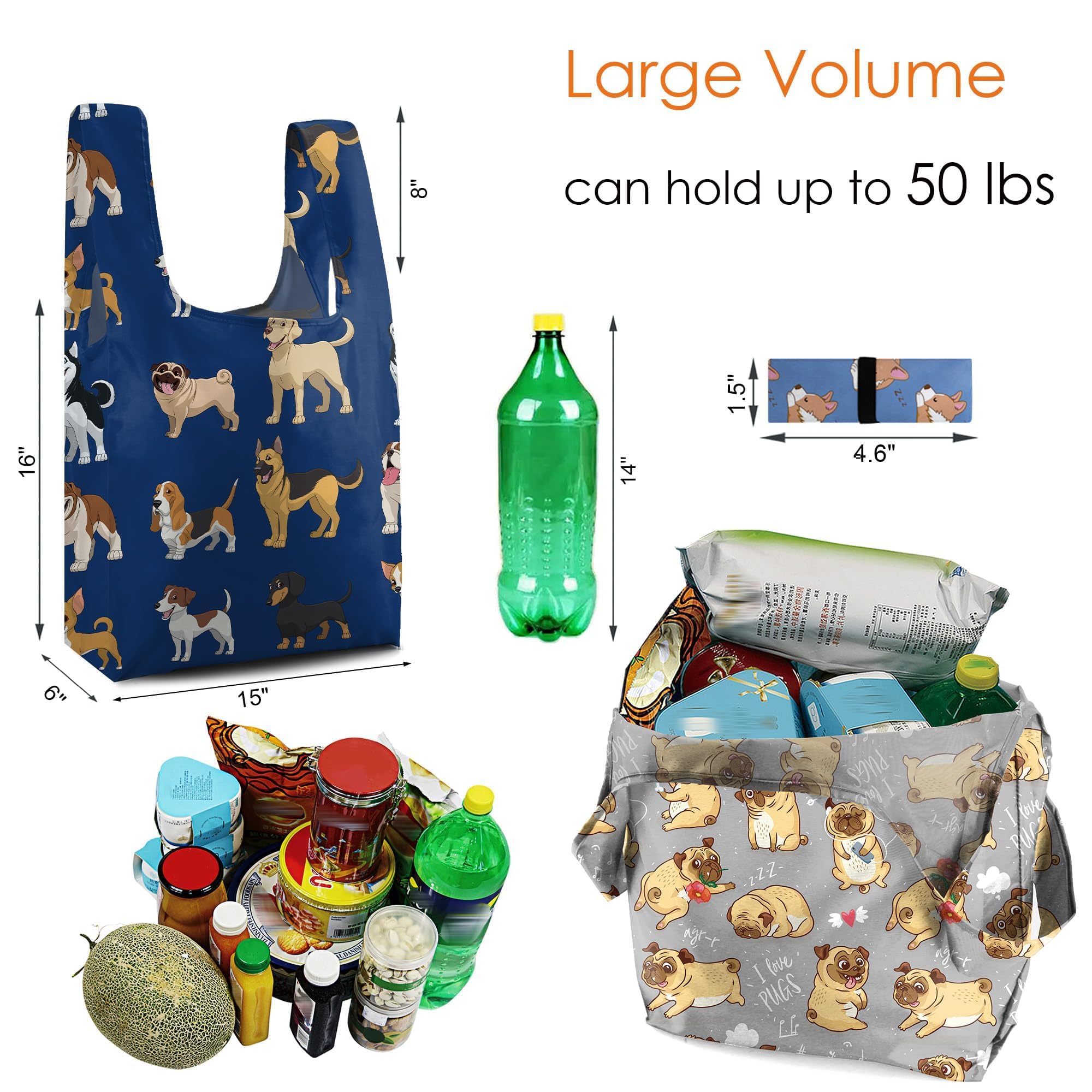 BeeGreen bolsa plegable y compacta para bolso o auto.