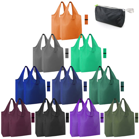 BeeGreen bolsas de compra reutilizables coloridas, 20 pack, ideales para organizar la compra diaria.