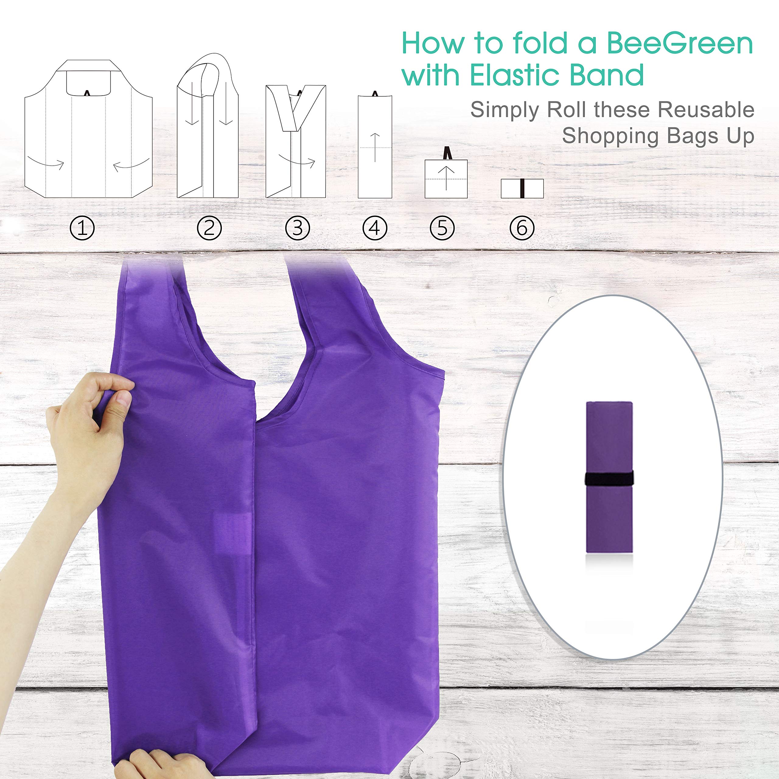 BeeGreen bolsas con asa práctica para hombro y mano.