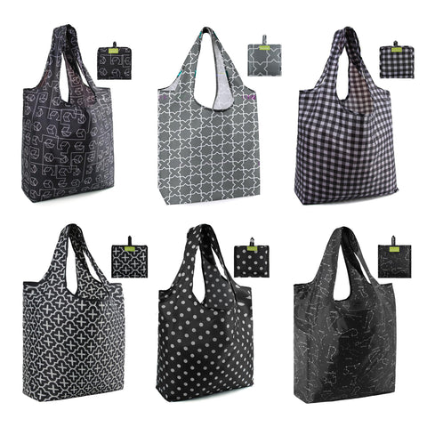 BeeGreen bolsas de compra grandes muestran su alta capacidad para cargar compras pesadas.