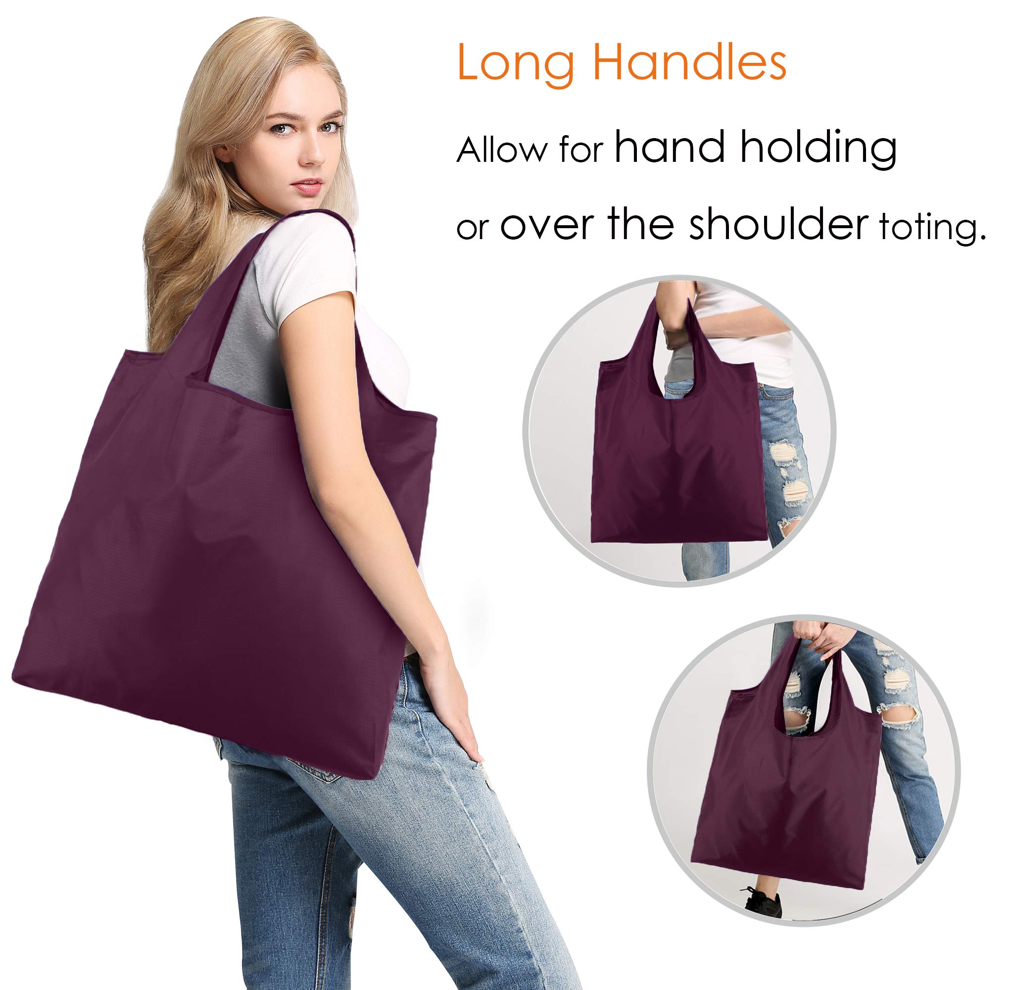 BeeGreen bolsas plegables con estuche de almacenamiento para llevar.
