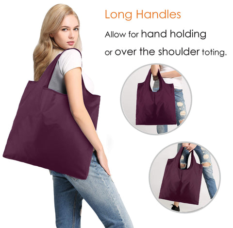 BeeGreen bolsas plegables con estuche de almacenamiento para llevar.