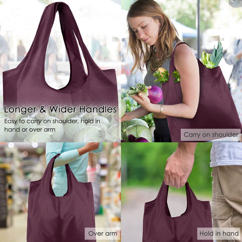 BeeGreen bolsas reutilizables resistentes para alimentos y compras pesadas.
