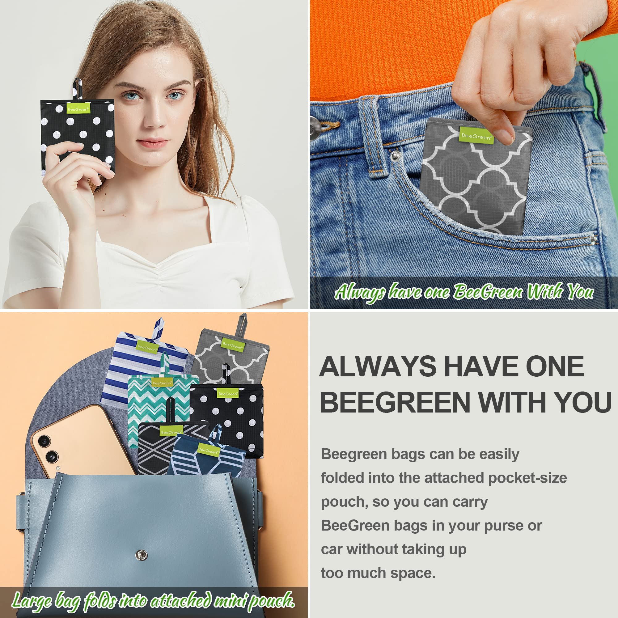 BeeGreen bolsa tela ripstop resistente al desgarro y al agua