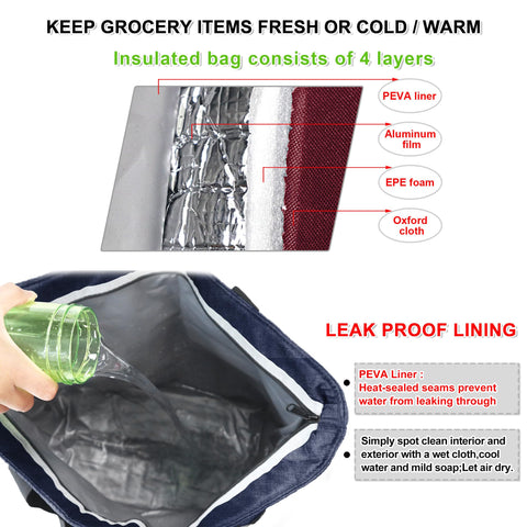 BeeGreen interior aislante aluminio, mantiene temperaturas constantes para meriendas frescas.