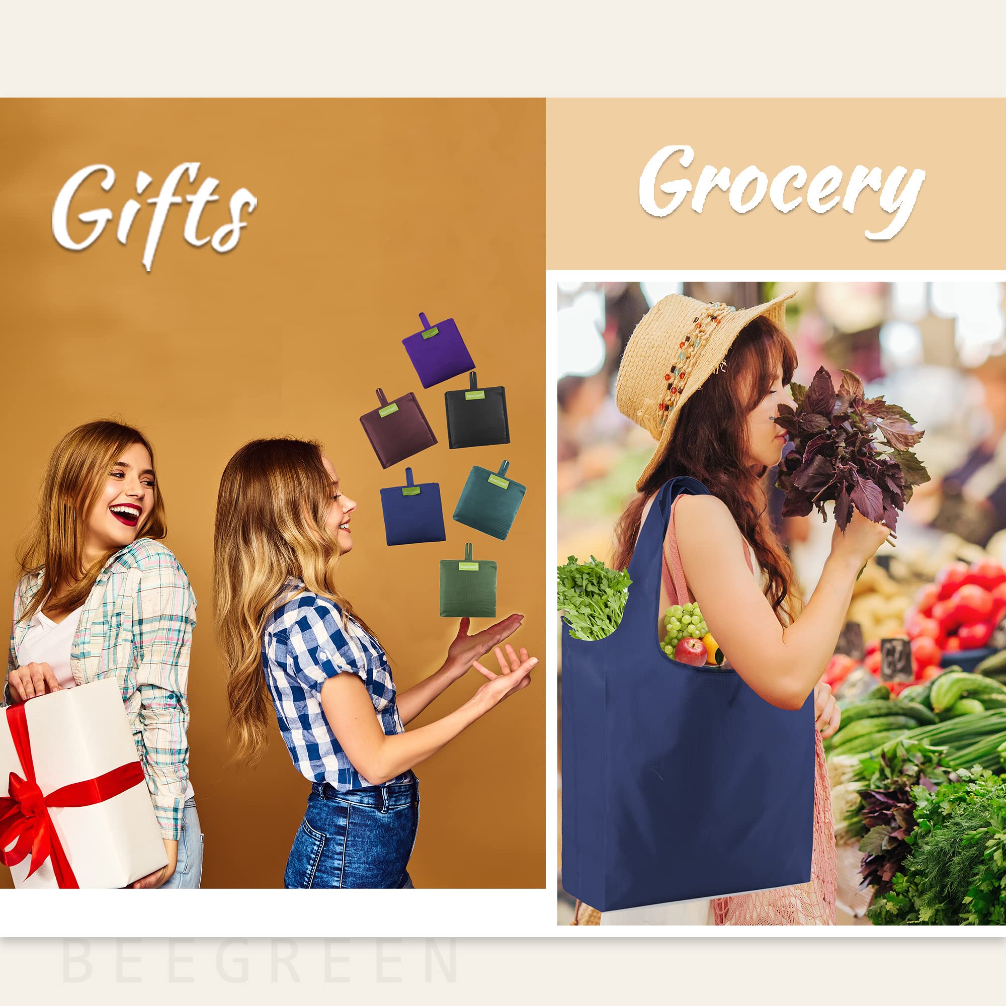 BeeGreen uso versátil para compras y regalos.
