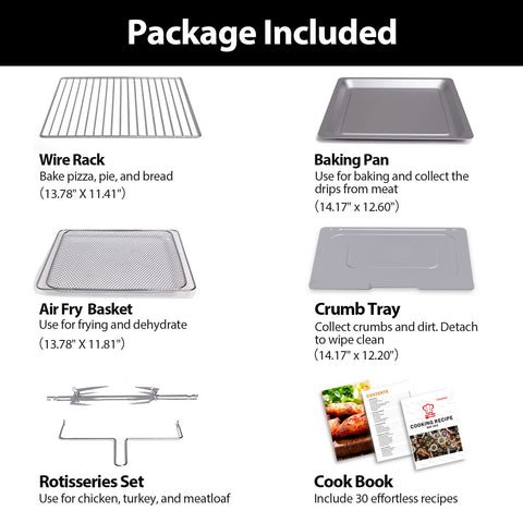 Beelicious Freidora-aire 32qt, pizza de 13 pulgadas cabe con facilidad.