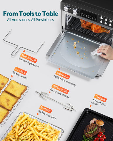Beelicious Pro 28QT mostrando pizza de 11 pulgadas y guarniciones