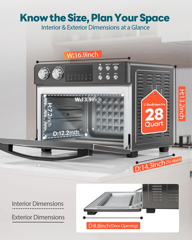 Beelicious Pro 28QT con accesorios completos para empezar a cocinar