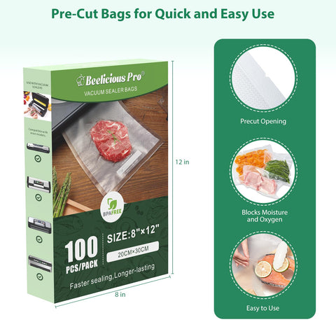 Beelicious Pro caja de 100 unidades para uso frecuente en la cocina.