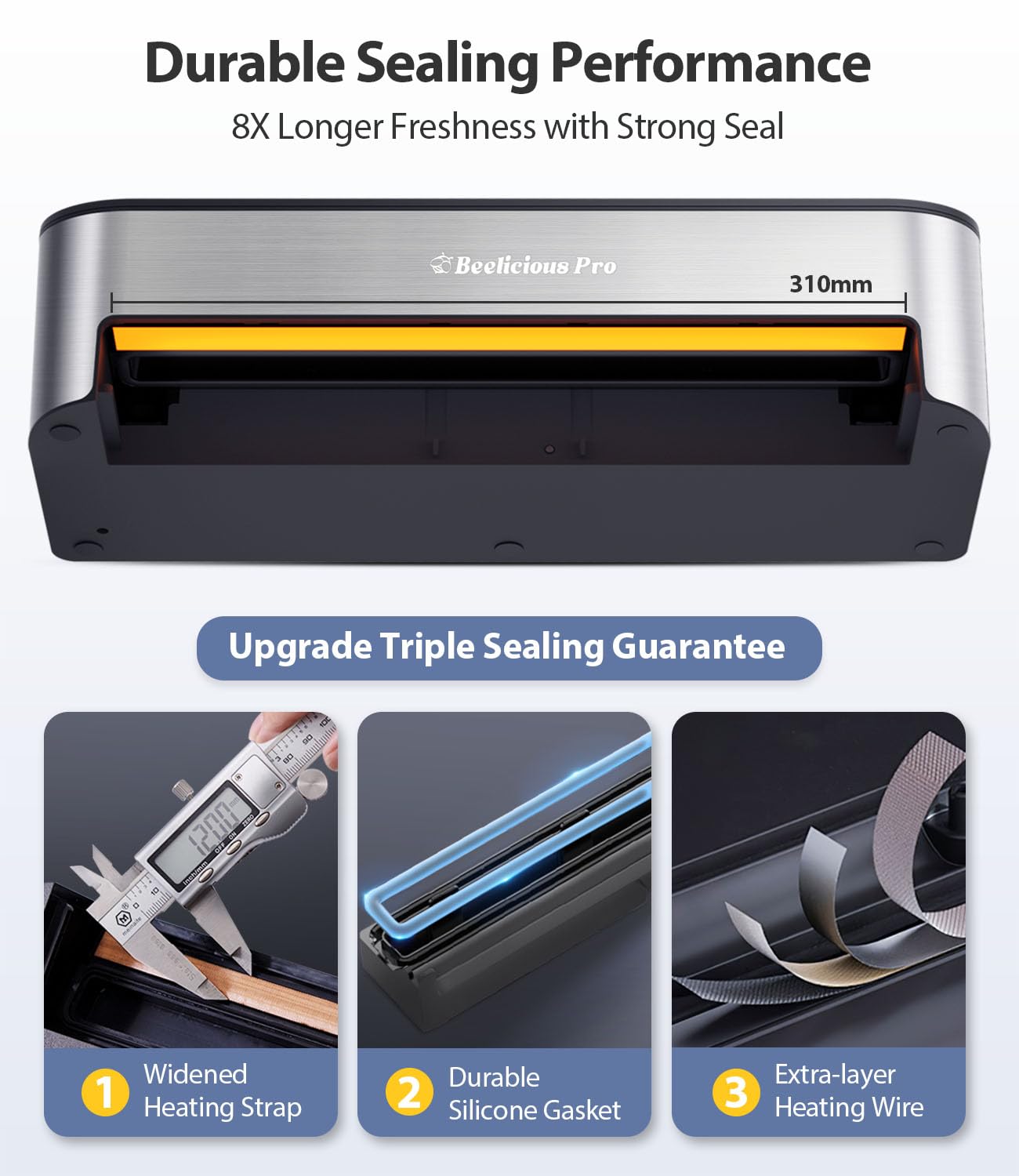Beelicious Pro PressFree, compatible con frascos y marinados para frascos.
