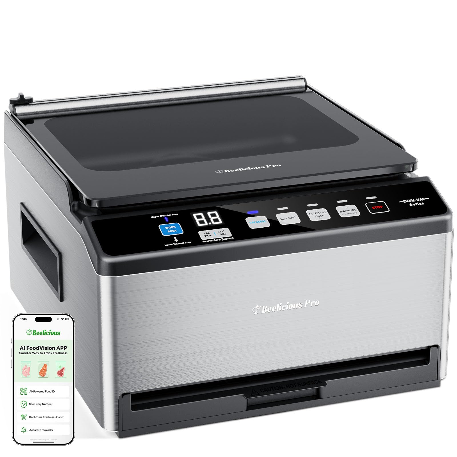 Beelicious Pro CVS101: cámara-6l, sellado de líquidos con alta capacidad