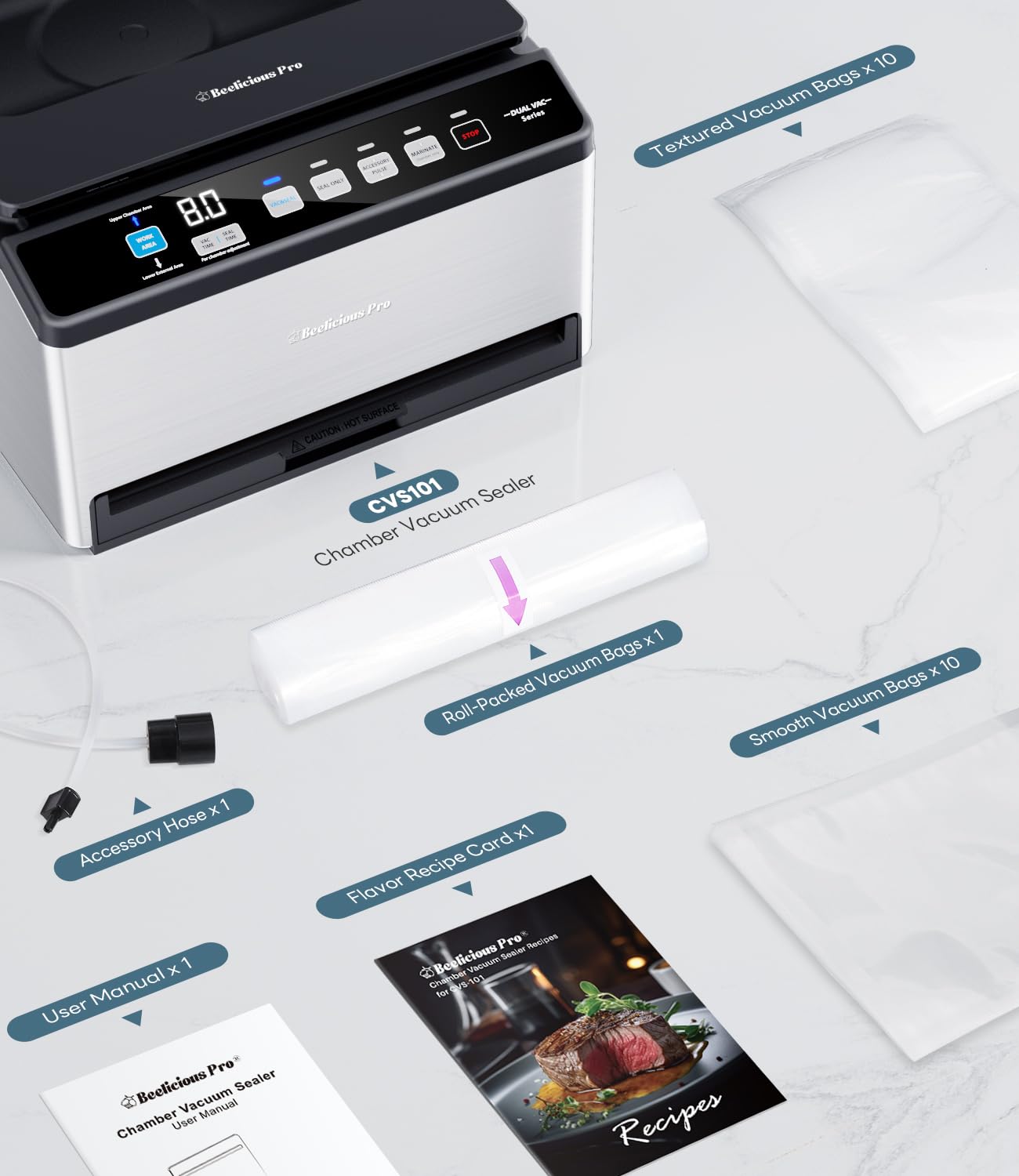 Beelicious Pro CVS101: panel-control-ergonomico, uso cómodo y sin esfuerzo