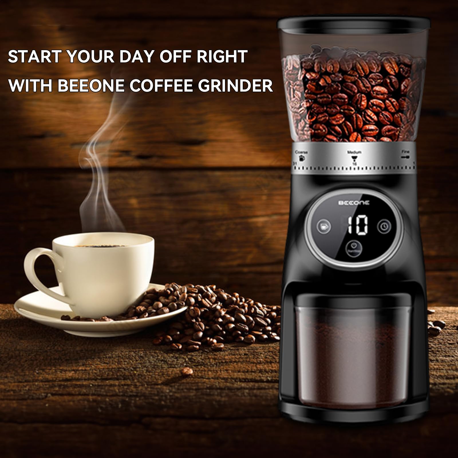 BeeONE uso doméstico silencioso que preserva el sabor del café.