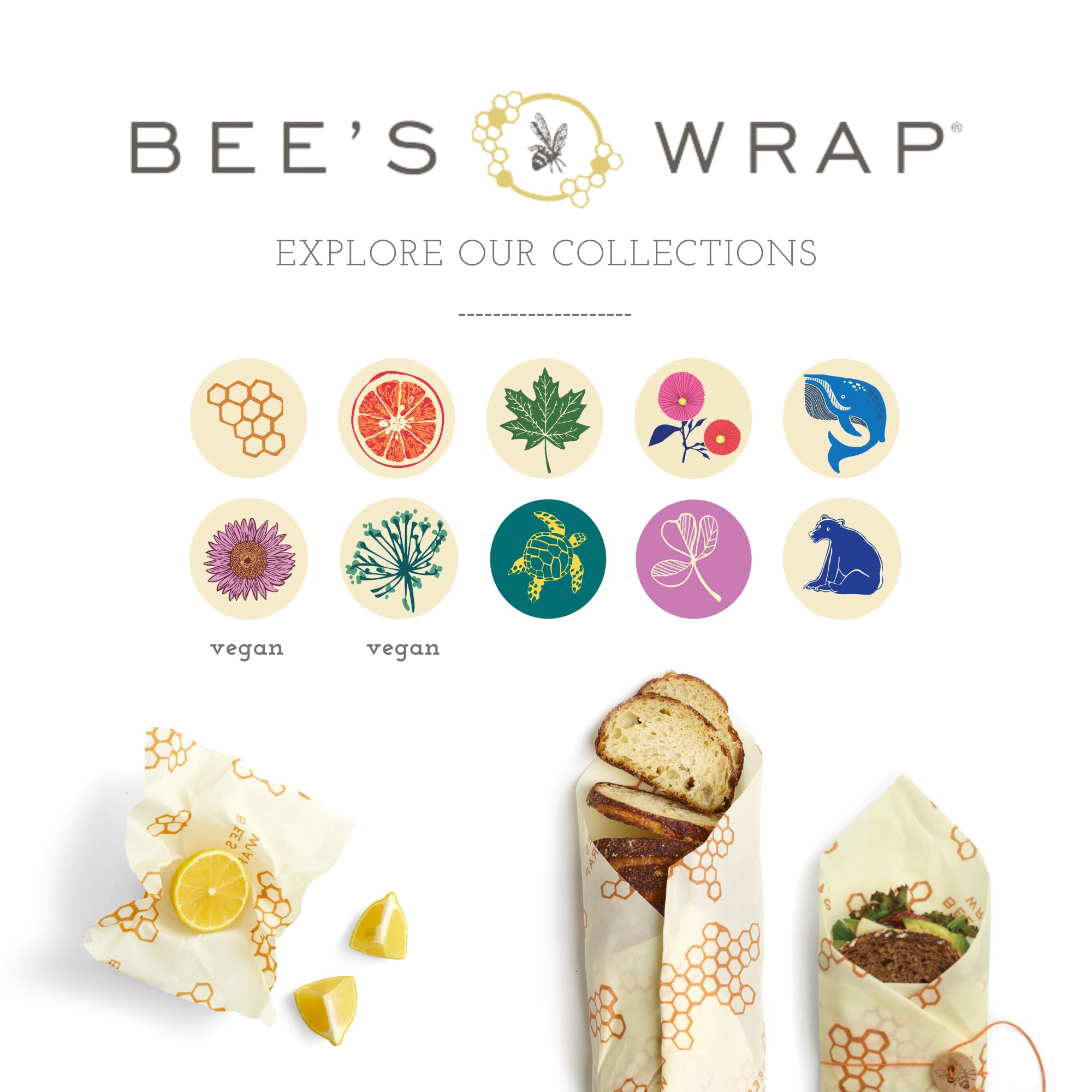 Bee's Wrap: reutilizable hasta un año con cuidado adecuado.