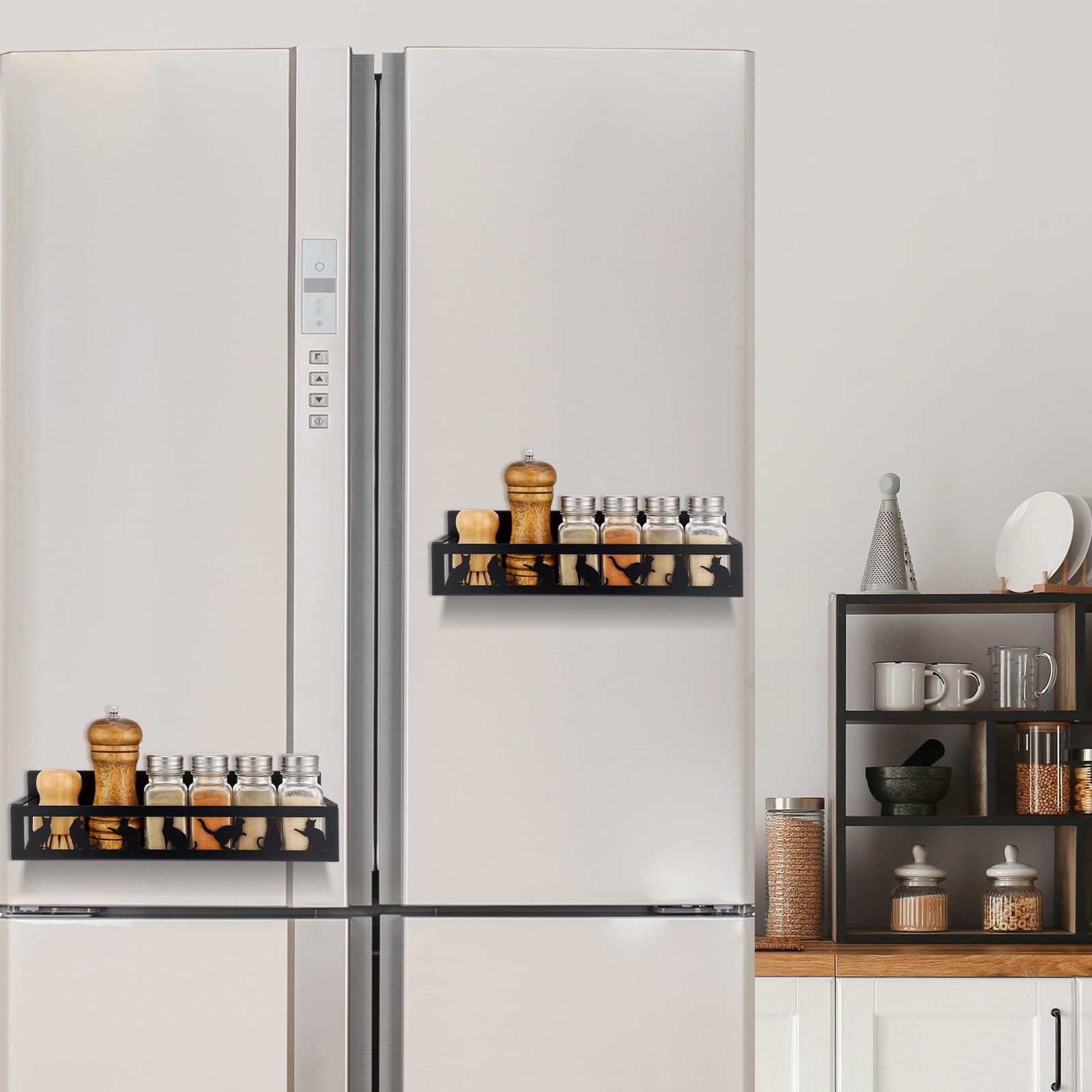 Beeveer almacenamiento compacto para condimentos y utensilios en la cocina.