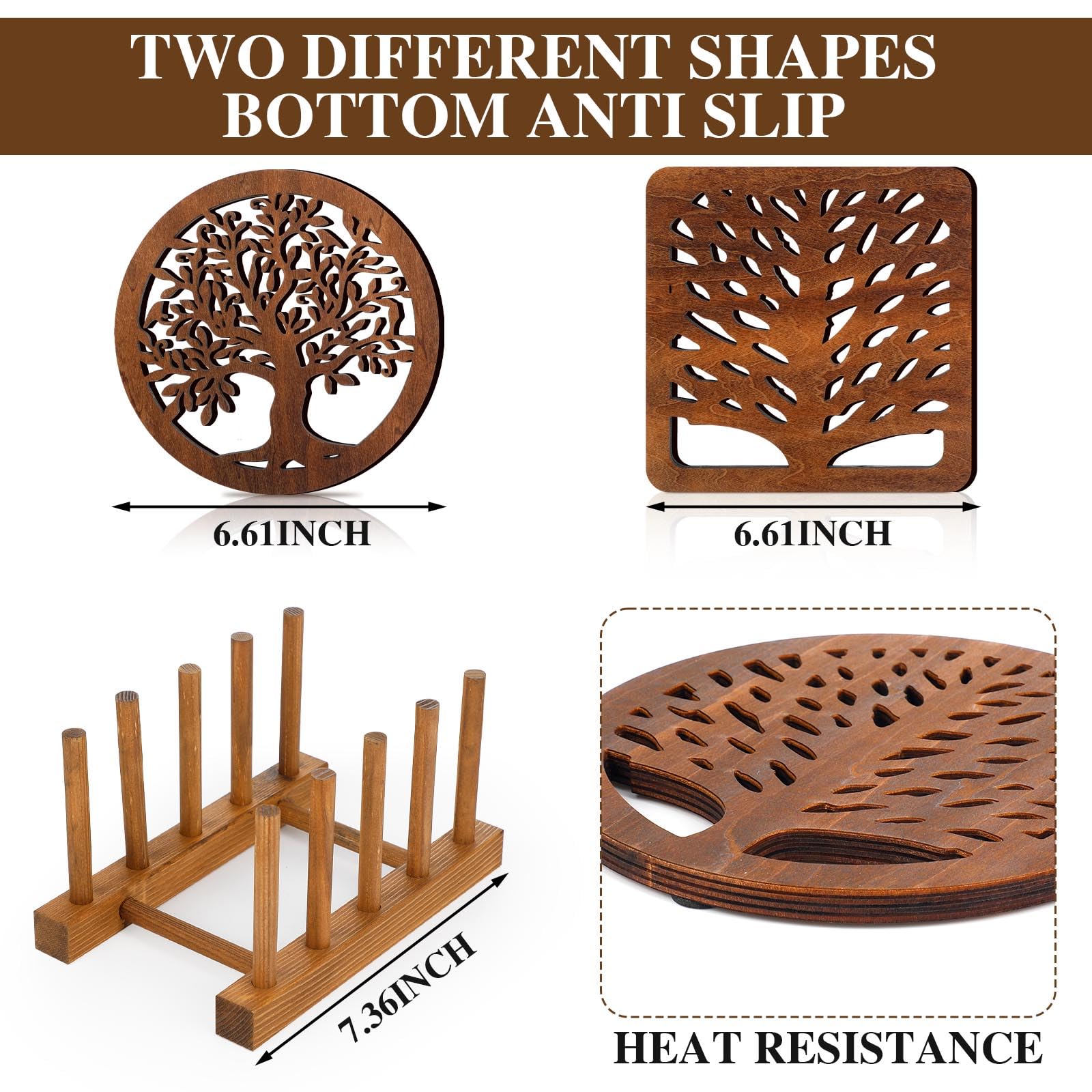 Beeveer conjunto de bases con soporte facilita almacenamiento y orden en la cocina.