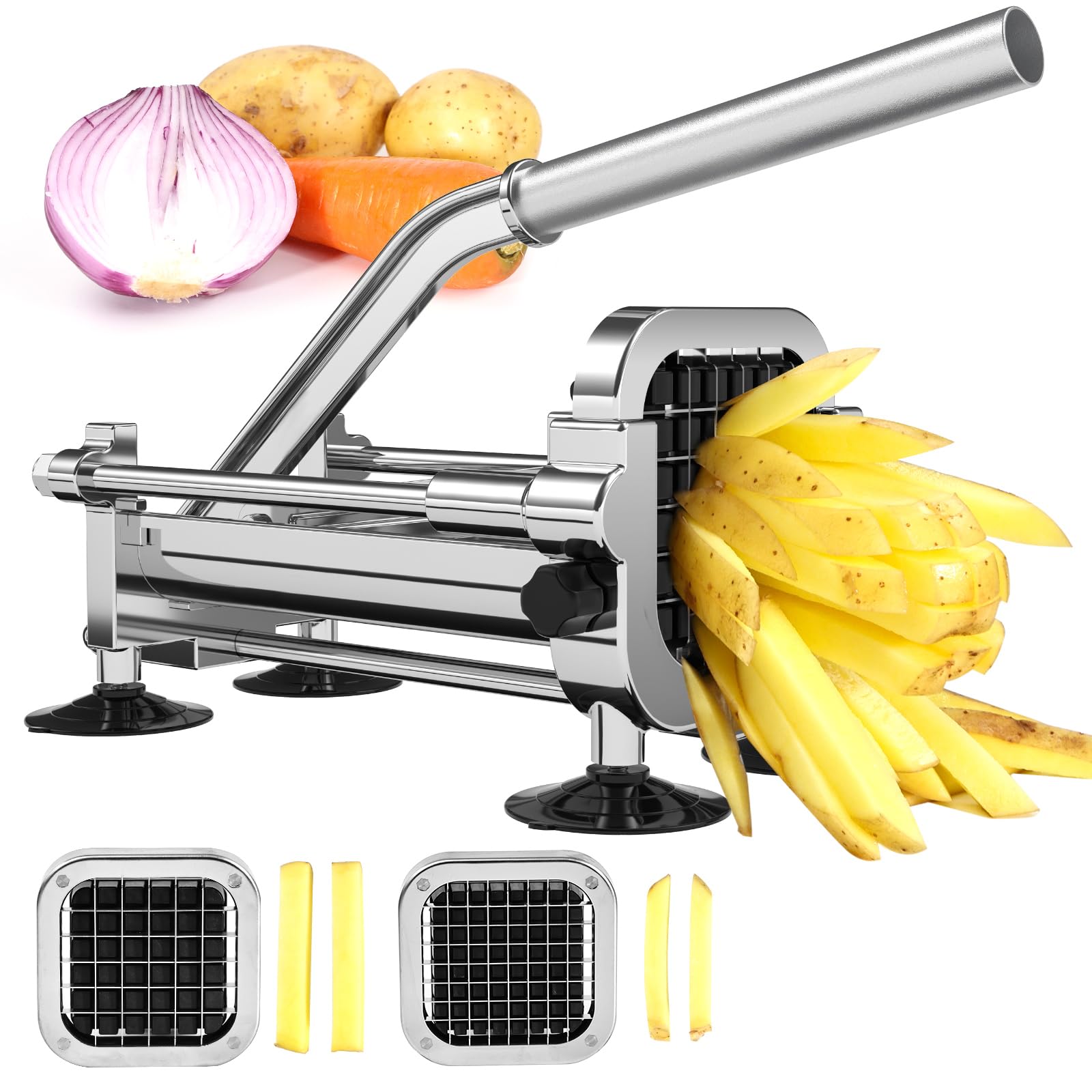 Befano cortador de papas con corte de 1/2 pulgada para porciones uniformes
