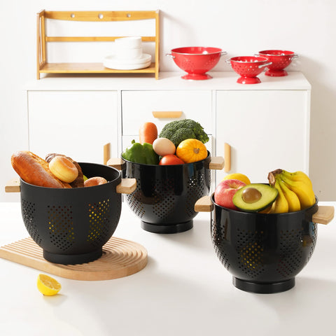 BeFare colador acabado mate negro para cocina moderna