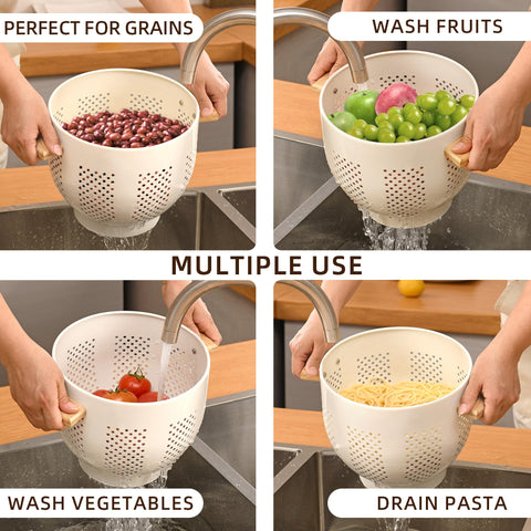 BeFare colador con gran capacidad de 7 cuartos para verduras y frutas.