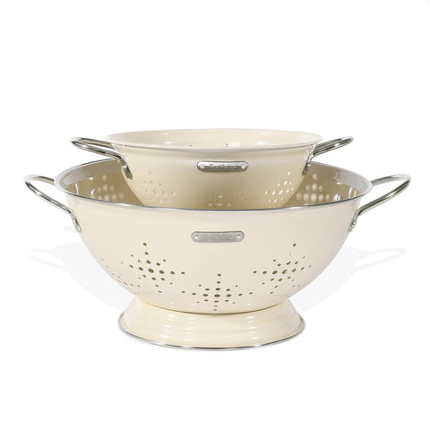 BeFare colador de metal conjunto 2qt-6qt, ideal para escurrir pasta y verduras.
