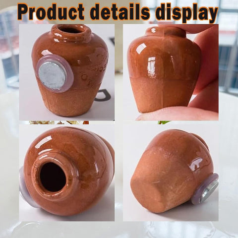 BEHEGTYE jarrones magnéticos decorativos para cocina u oficina.