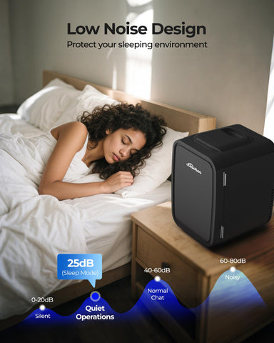 BEICHEN Mini nevera portátil para bebidas y snacks, ideal para reuniones y pausas
