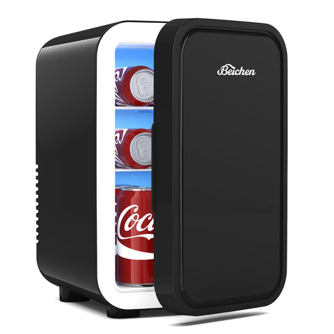 BEICHEN minifrigo 6L frente: conserva bebidas y cosméticos frescos.
