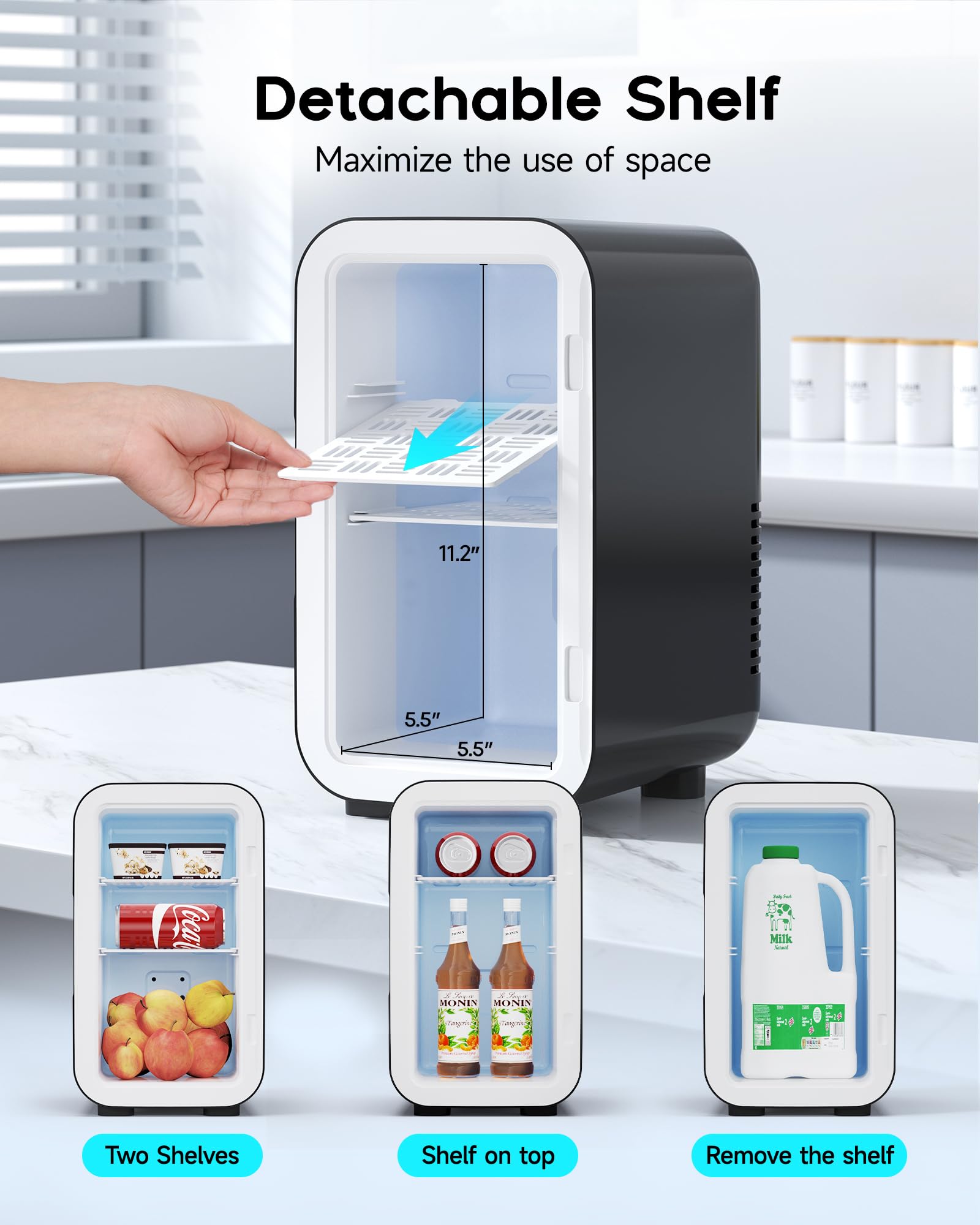 BEICHEN minifrigo 6L sistema termoelectrico: enfría y calienta con precisión.