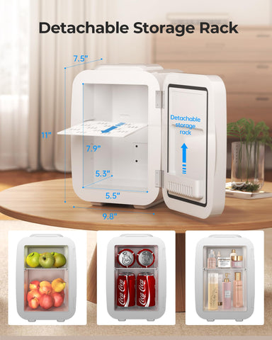 BEICHEN Mini Nevera 4L, enfriamiento rápido para bebidas.