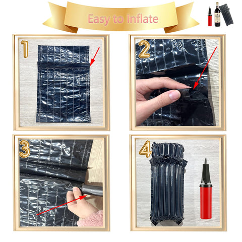 BeiLeiNiceHK bolsa protectora de vino negro para viaje seguro