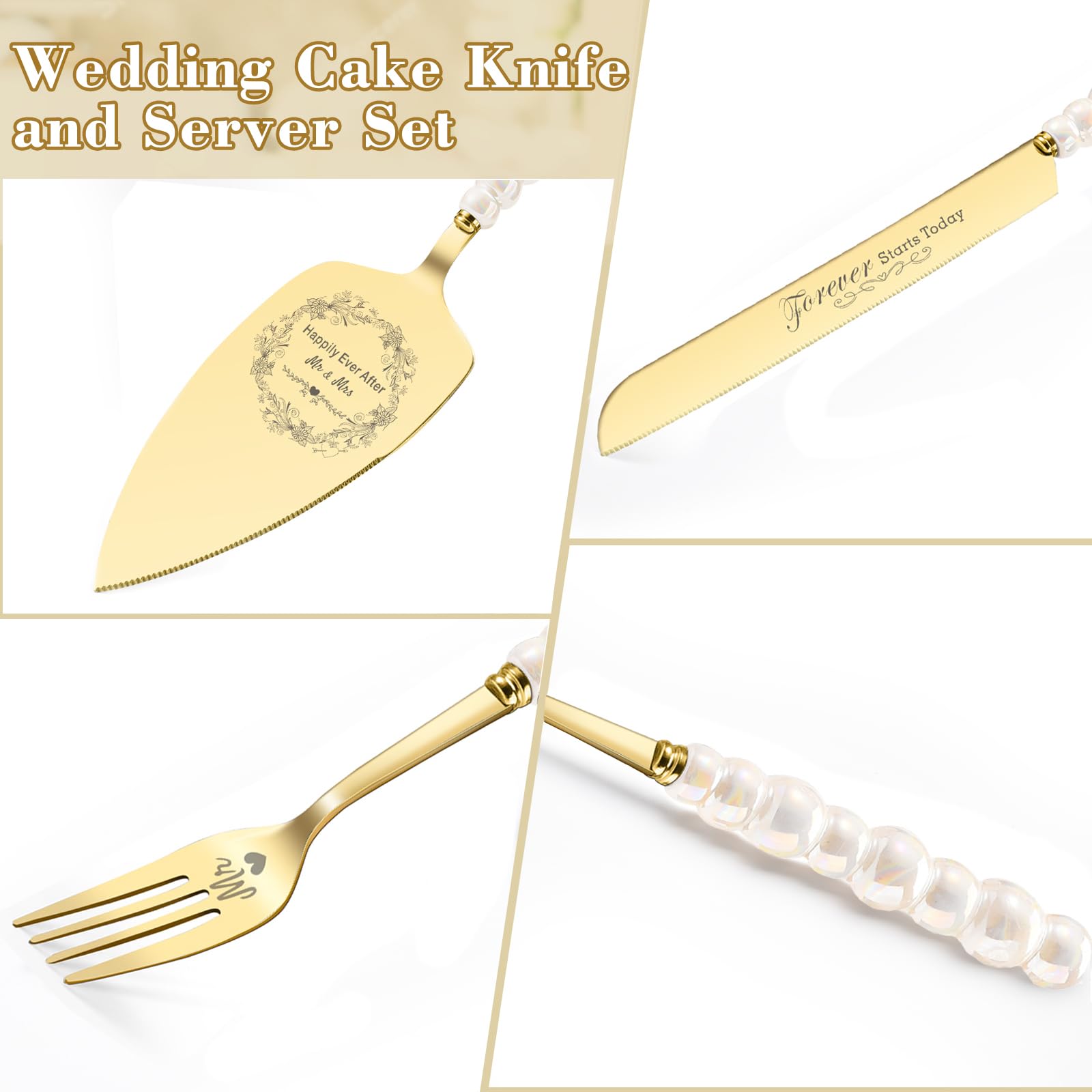 Juego-regalo BEKESIN para pastel de boda, perfecto para parejas.