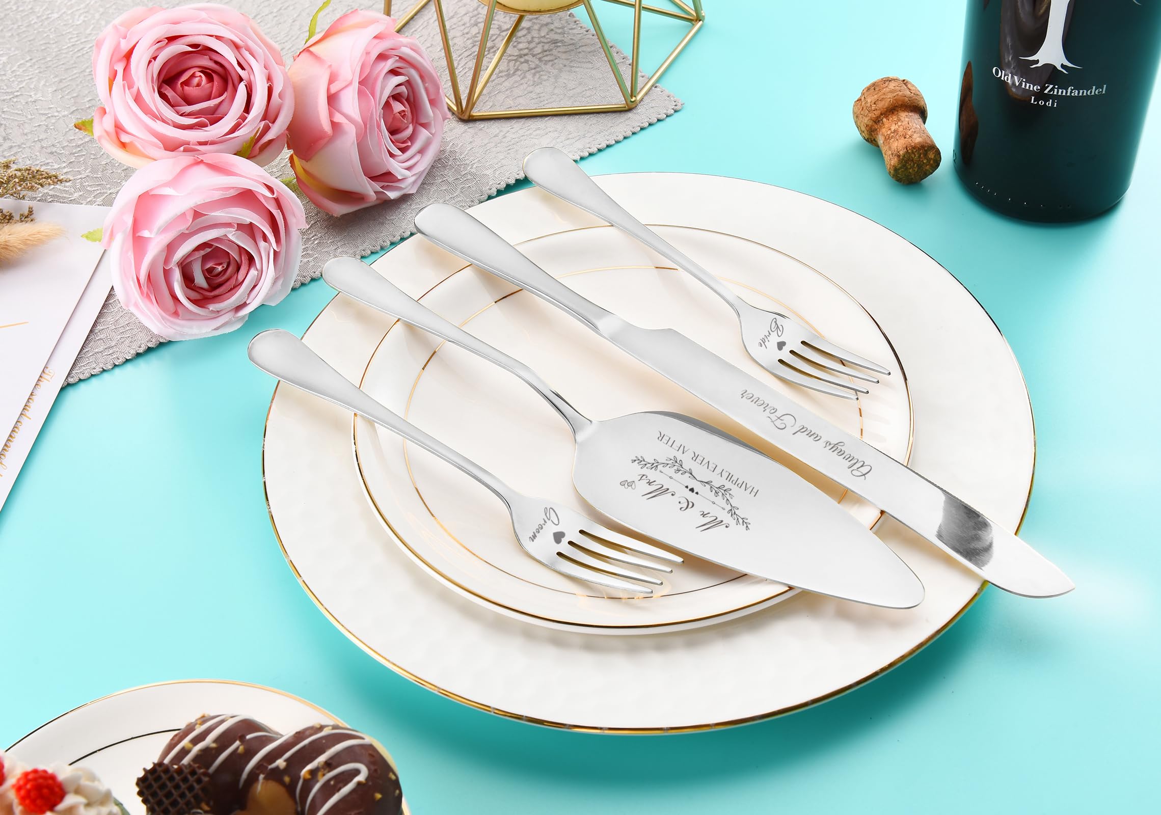 BEKESIN regalo-boda-juego-cubiertos, opción perfecta para parejas.