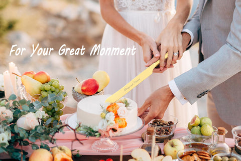 Servidor BEKESIN para pastel dorado, elegante y estable para servir en bodas