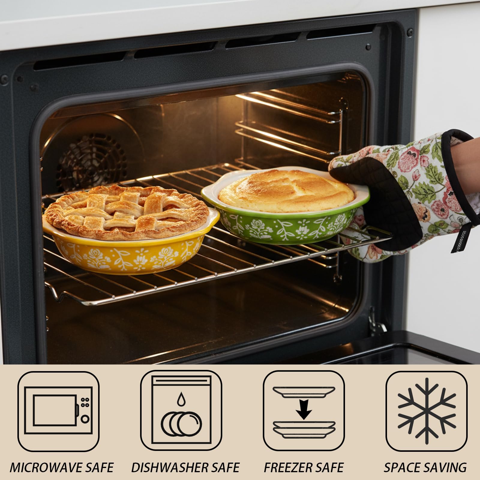 Bekith moldes aptos para lavavajillas y horno para mayor flexibilidad.