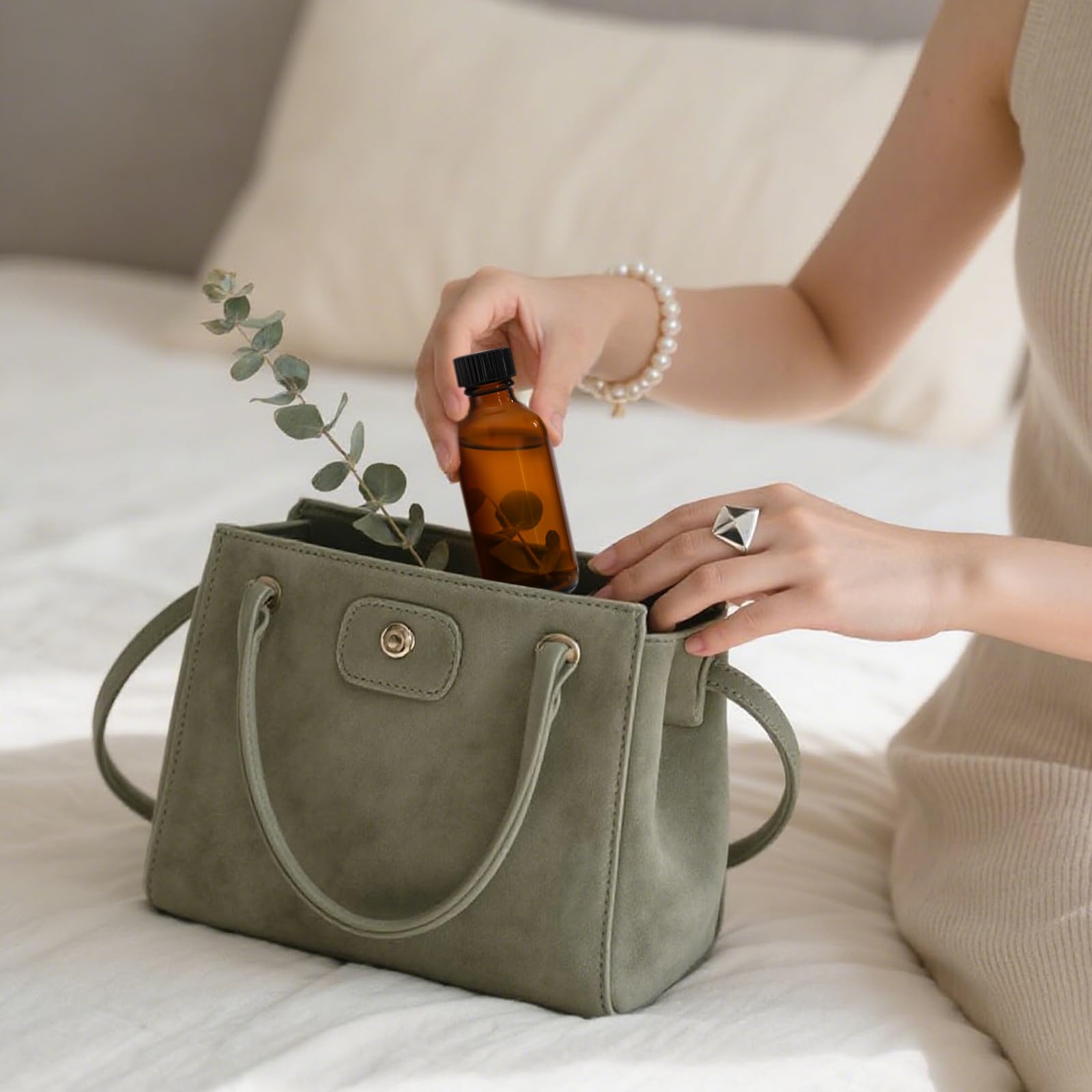 Bekith botellas para perfumes y aceites, tamaño portátil ideal para transportar.