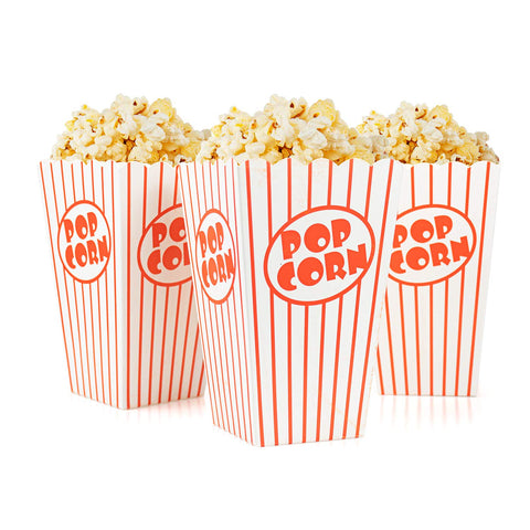 Bekith caja palomitas con tapa superior, fácil de montar para eventos.
